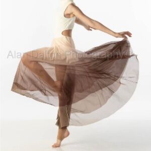 Tan, cream, brown dance costume